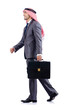Arab businessman isolated on the white