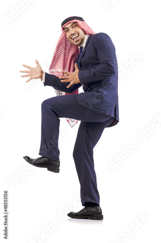 Photo: Arab businessman isolated on white Arab businessman isolated on white