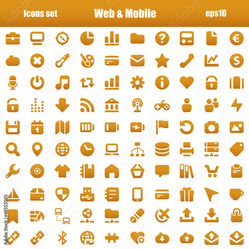 Vector: orange web & mobile orange web & mobile