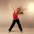 Aerobics zumba fitness woman