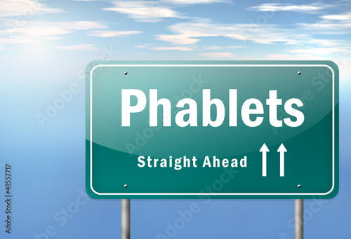 Illustration: Highway Signpost "Phablets" Highway Signpost "Phablets"