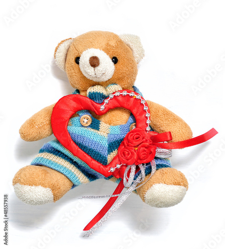 Photo: teddy bear and valentine's day teddy bear and valentine's day