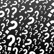 question sur fond noir