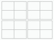 perforation template derived from real postage stamps