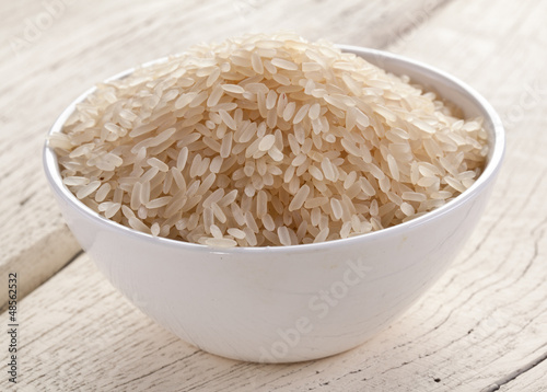 Photo: Rice in a bowl. Rice in a bowl.
