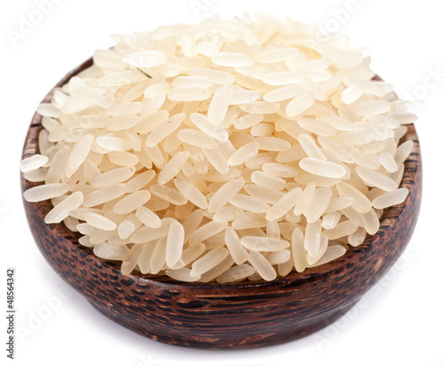 Photo: Rice in a bowl. Rice in a bowl.