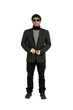 man isolated on white background