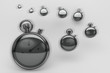 Illustration: Cronometri, scadenze, tempo, denaro, business Cronometri, scadenze, tempo, denaro, business