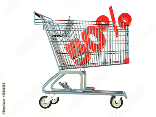 Illustration: shopping cart shopping cart