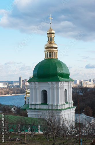 Photo: Bell tower in Kiev-Pechersk Lavra, monastery in Kiev Bell tower in Kiev-Pechersk Lavra, monastery in Kiev