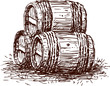 Three  barrels