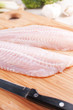 Filleting white fish