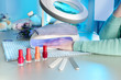 Nail salon drying UV light machine