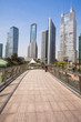 Photo: city park with modern building background in shanghai city park with modern building background in shanghai