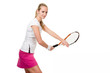 Foto: Rückhandschlag beim Tennis Rückhandschlag beim Tennis