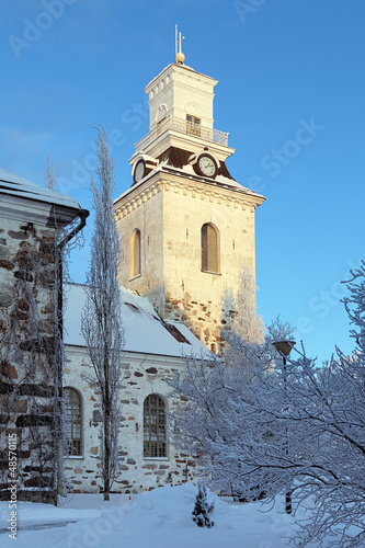 Photo: Kuopio Cathedral in winter, Finland Kuopio Cathedral in winter, Finland