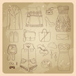 woman clothes sketches fashion clothes and accessories