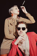 Young stylish couple in sunglasses