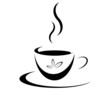 Tasse Tee Schwarz