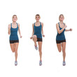 Fit woman exercising