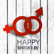 Abstract vector background with male female symbol
