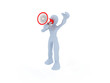 Man holding megaphone