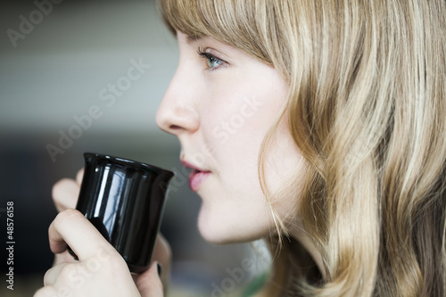 Photo: Young Woman with Beautiful Blue Eyes Young Woman with Beautiful Blue Eyes