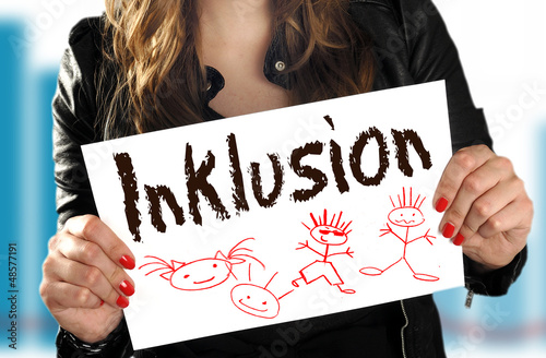 Photo: Schild Inklusion Schild Inklusion