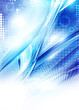 Vektor: Blue tech poster Blue tech poster