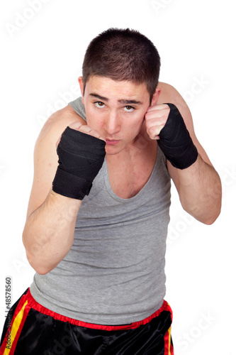Photo: Young Kickboxer with many muscle Young Kickboxer with many muscle