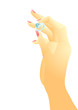 Vektor: hand and ring hand and ring