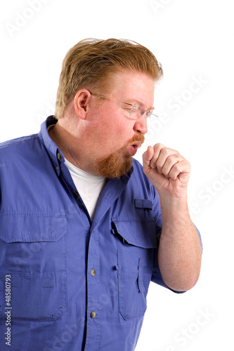 Photo: Man Coughing Man Coughing
