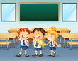 Happy students