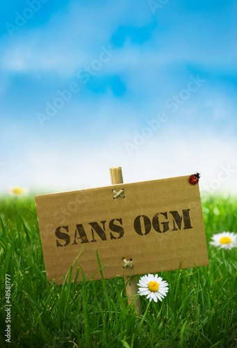 Photo: produit sans OGM, naturel, production bio produit sans OGM, naturel, production bio