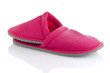 A pair of pink slippers