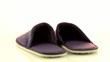 A pair of purple slippers
