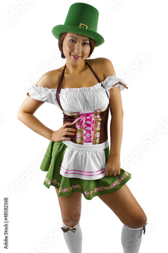 Photo: St Patrick's Day waitress St Patrick's Day waitress