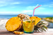 Fresh made Pineapple Juice