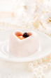 Heart-shaped dessert for Valentine's Day