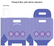 Vector design template for gift box
