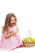 girl with  Easter bunny