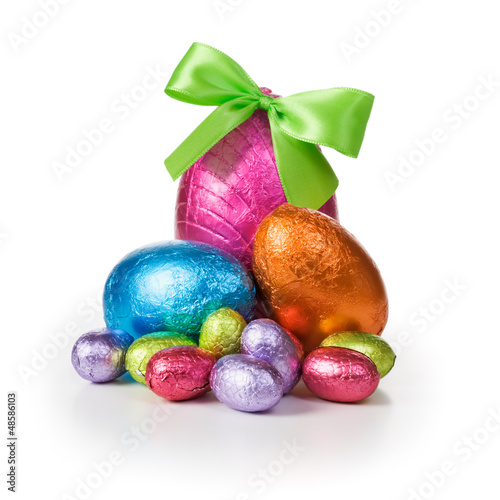 Photo: Shiny Easter eggs Shiny Easter eggs