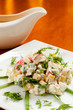 Crab salad with sweet corn
