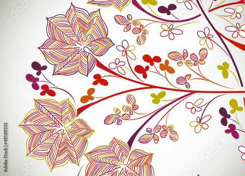 Vector: floral background floral background