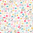 Vector: Social network seamless pettern of SEO internet icons. Social network seamless pettern of SEO internet icons.