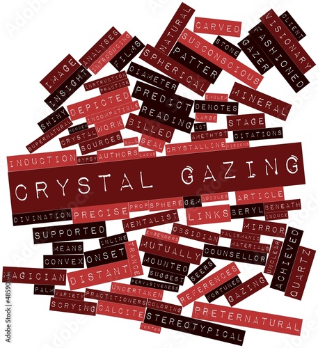 Illustration: Word cloud for Crystal gazing Word cloud for Crystal gazing