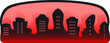 black urban background - symbol of crime city