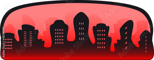 Vector: black urban background - symbol of crime city black urban background - symbol of crime city