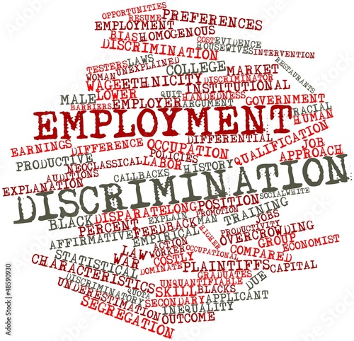 Illustration: Word cloud for Employment discrimination Word cloud for Employment discrimination