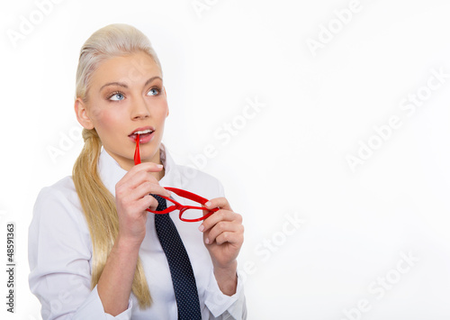 Photo: frau mit brille frau mit brille